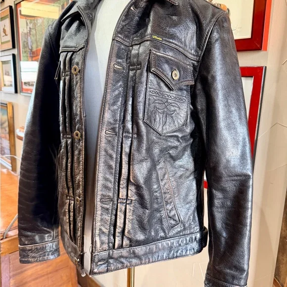 Master Supply Brown Leather Jacket - Excellent Patina